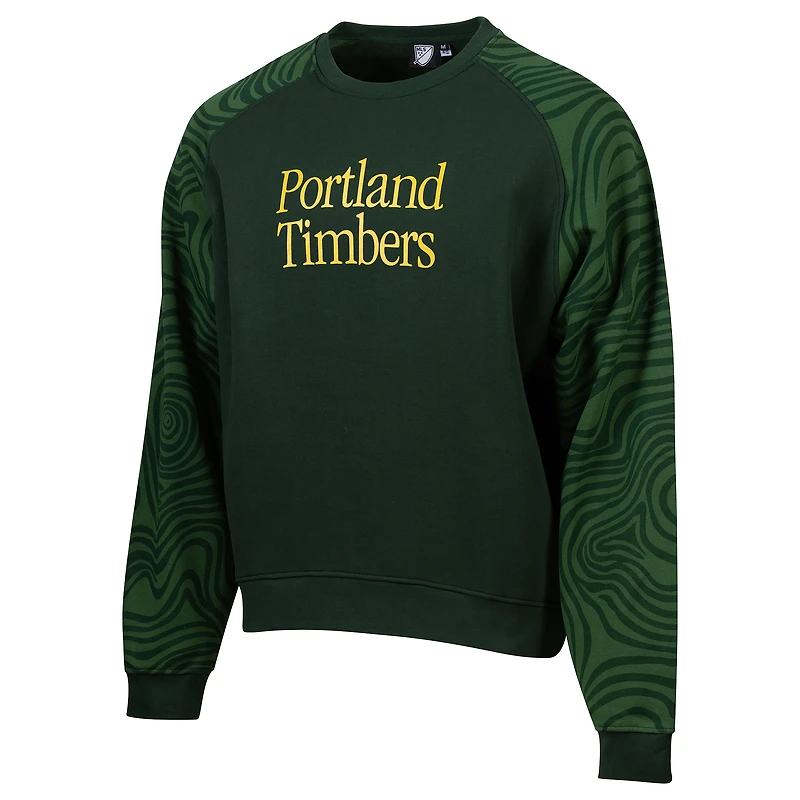 Men's Sport Design Sweden Green Portland Timbers 2025 Jersey Hook Oversized Sweatshirt