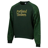 Men's Sport Design Sweden  Green Portland Timbers 2025 Jersey Hook Oversized Sweatshirt