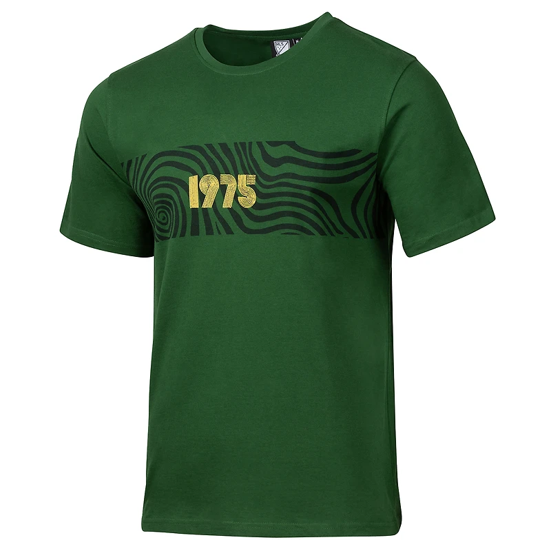 T-shirt décontracté en jersey vert Portland Timbers 2025 pour homme avec motif sportif et épais