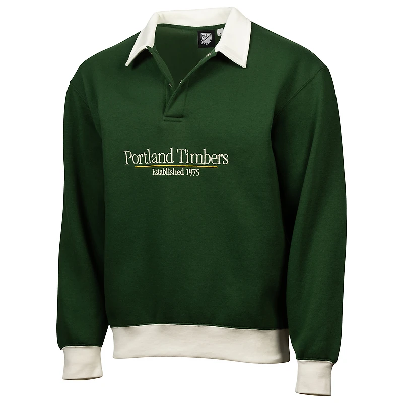 Sweat-shirt de rugby décontracté à manches longues pour homme, motif Sport Design Suède, vert, Portland Timbers 2025