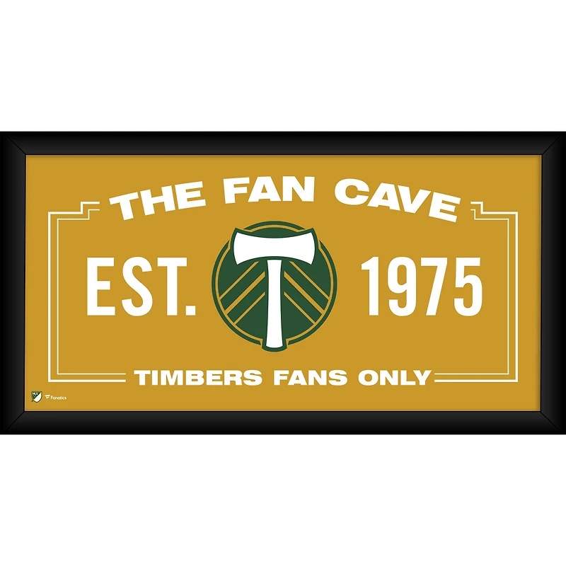 Portland Timbers Encadré 10 "x 20" Fan Cave Collage