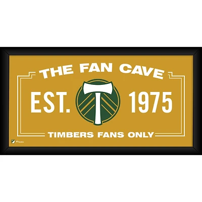 Portland Timbers Framed 10" x 20" Fan Cave Collage