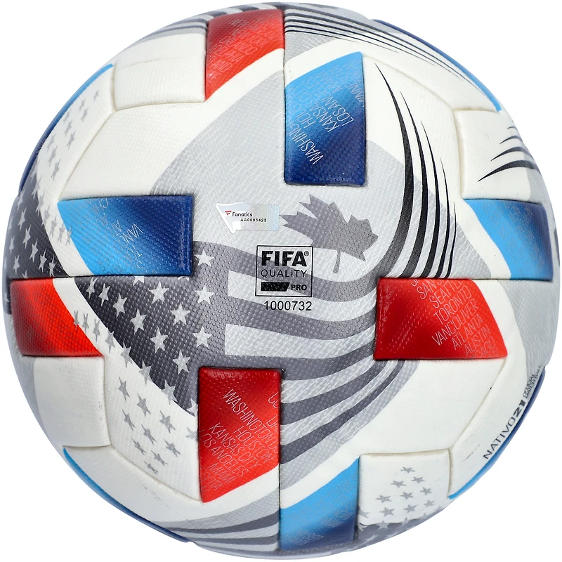 Ballon de football utilisé lors du match des Portland Timbers lors de la saison 2021 de la MLS