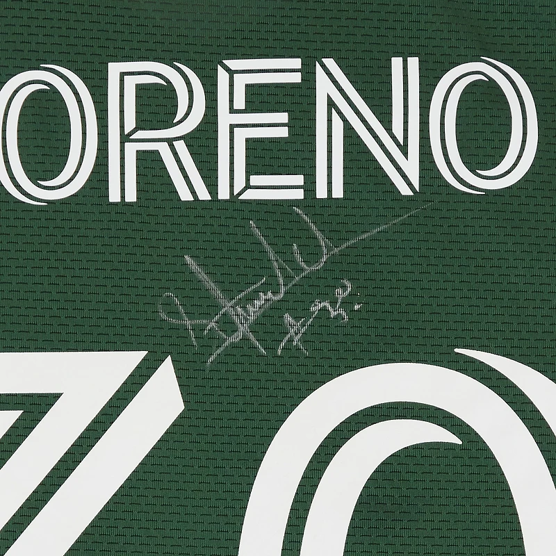 Maillot adidas vert dédicacé n° 30 des Portland Timbers de Santiago Moreno pour la saison 2024 de la MLS - Taille S