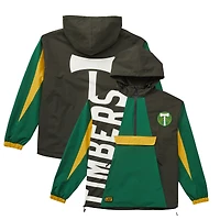 Veste anorak à demi-zip unisexe Live Breathe Futbol vert Portland Timbers Tekker