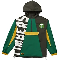 Veste anorak à demi-zip unisexe Live Breathe Futbol vert Portland Timbers Tekker