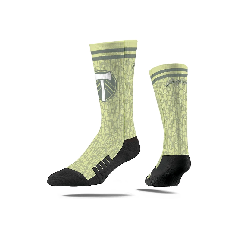 Chaussettes unisexes Strideline Portland Timbers Jersey Hook Premium Crew