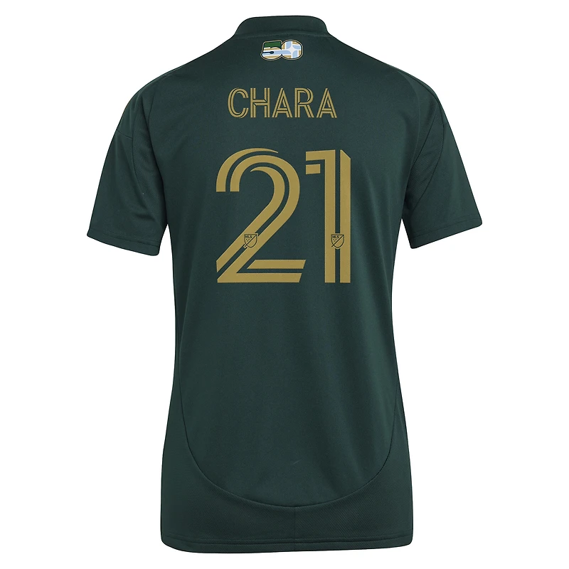 Maillot réplique vert et or pour femme adidas Diego Chara Portland Timbers 2025 Forever Green & Gold