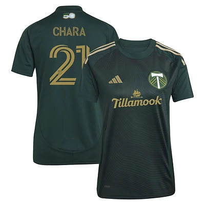 Maillot réplique vert et or pour femme adidas Diego Chara Portland Timbers 2025 Forever Green & Gold