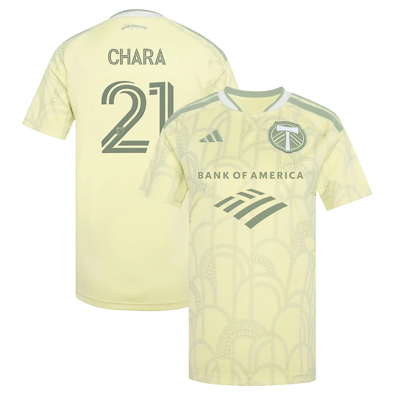 Maillot réplique adidas Diego Chara jaune Portland Timbers 2026 Civic Stadium pour femme
