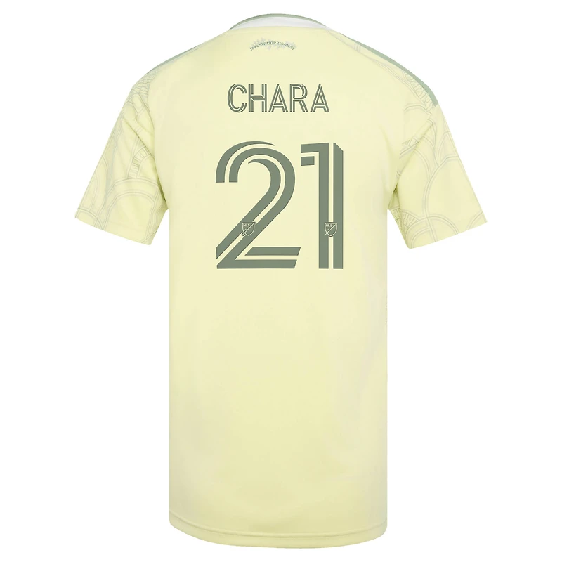 Women's adidas Diego Chara Yellow Portland Timbers 2026 Civic Stadium Kit Replica Jersey