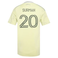 Maillot réplique adidas Finn Surman jaune Portland Timbers 2026 Civic Stadium pour femme
