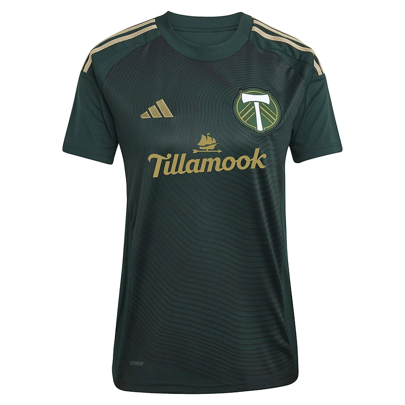 Women's adidas Jonathan Rodríguez Green Portland Timbers 2025 Forever & Gold Replica Player Jersey
