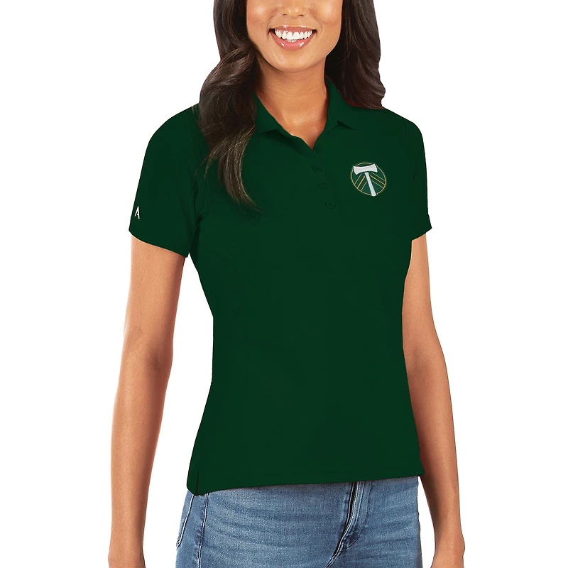 Polo piqué Legacy vert Antigua pour femme des Portland Timbers