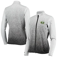 Women's Antigua White/Black Portland Timbers Guide Full-Zip Jacket