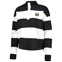 T-shirt à manches longues Antigua blanc Portland Timbers Radical Rugby Stripe pour femme