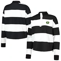 Women's Antigua  White Portland Timbers Radical Rugby Stripe Long Sleeve T-Shirt
