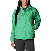 Coupe-vent à fermeture éclair intégrale Columbia Green Portland Timbers Flash Challenger Omni-Shade pour femme