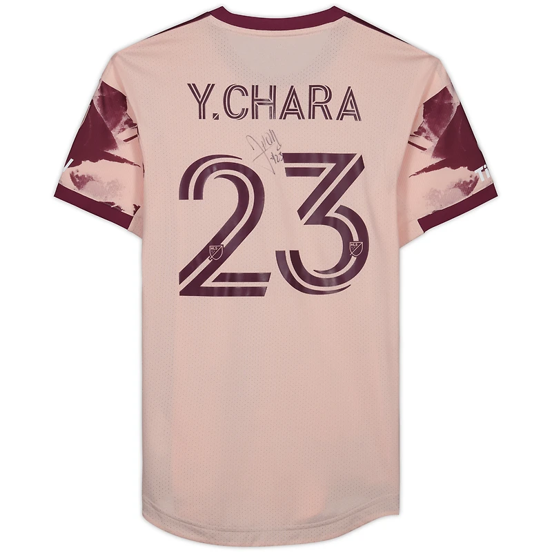 Maillot rose dédicacé #23 des Portland Timbers de Yimmi Chara pour la saison 2023 de la MLS