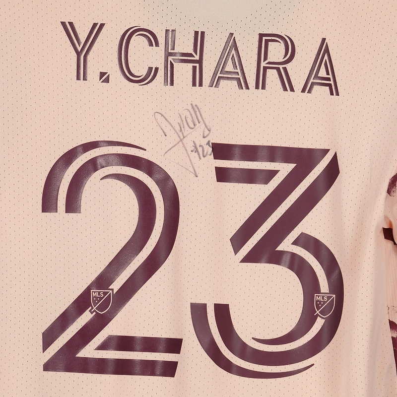 Maillot rose dédicacé #23 des Portland Timbers de Yimmi Chara pour la saison 2023 de la MLS