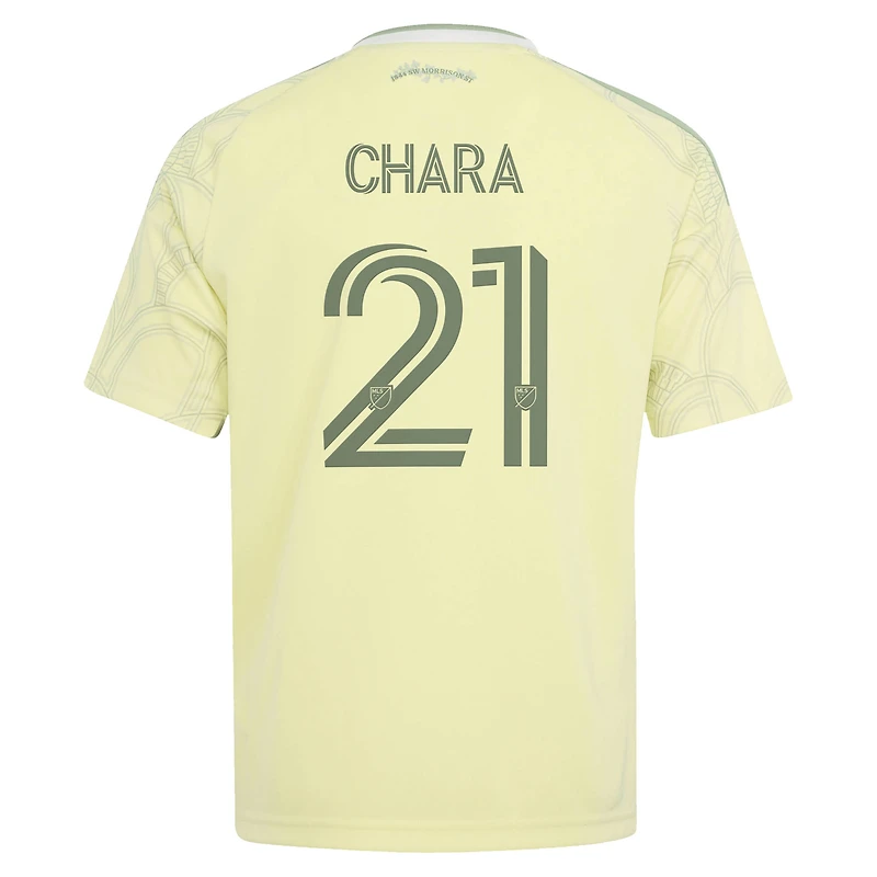 Youth adidas Diego Chara Yellow Portland Timbers 2026 Civic Stadium Kit Replica Jersey