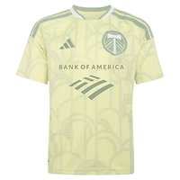Youth adidas Finn Surman Yellow Portland Timbers 2026 Civic Stadium Kit Replica Jersey