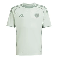 Haut d'avant-match adidas vert clair Portland Timbers 2025 One Planet pour jeunes
