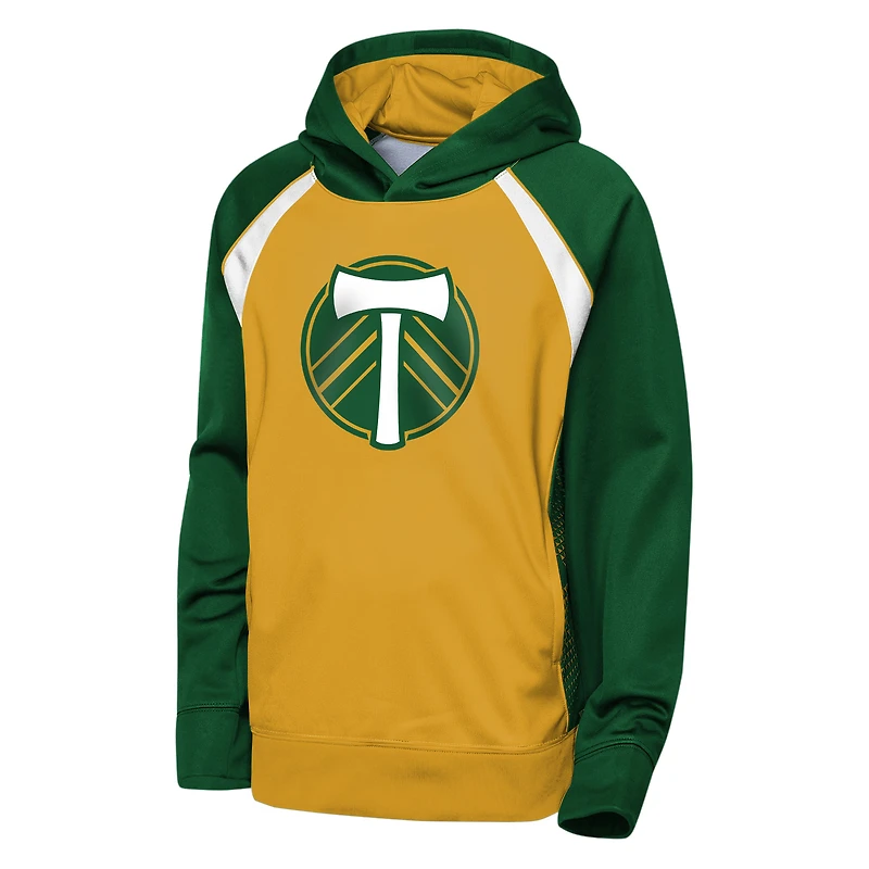 Sweat à capuche polaire Outerstuff Gold Portland Timbers Striker pour jeunes