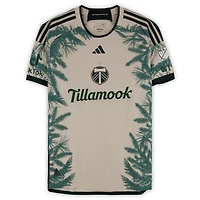 Zac McGraw Portland Timbers Autographed Match-Used #18 Tan adidas Jersey from the 2024 MLS Season - Size L