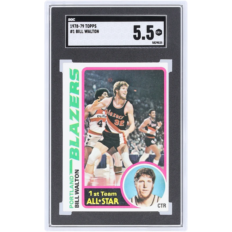 Bill Walton Portland Trail Blazers 1978-79 Topps #1 SGC Authenticated Card