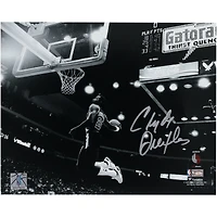 Clyde Drexler Portland Trail Blazers Autographed 8" x 10" Black & White Dunk Photograph 