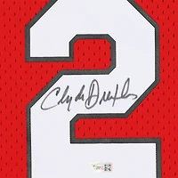 Clyde Drexler Portland Trail Blazers Autographed Red Mitchell and Ness Swingman Jersey