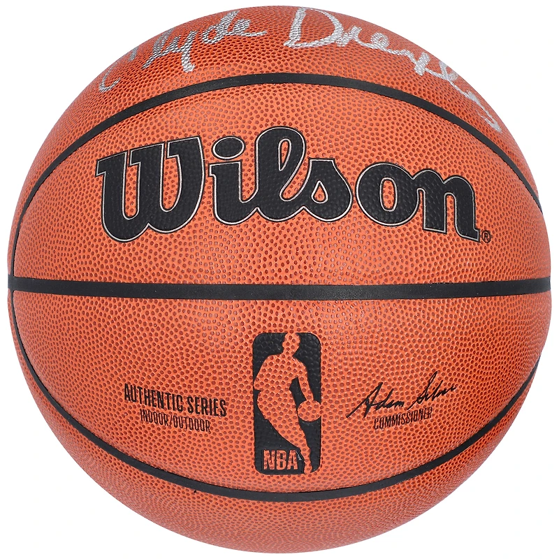 Clyde Drexler Portland Trail Blazers Autographed Wilson Authentic Series Indoor/Outdoor Basketball