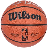 Ballon de basket-ball d'intérieur/extérieur Wilson Authentic Series autographié par Clyde Drexler Portland Trail Blazers