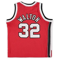 Maillot de joueur retraité Mitchell & Ness Bill Walton rouge Portland Trail Blazers 1976/77 Hardwood Classics