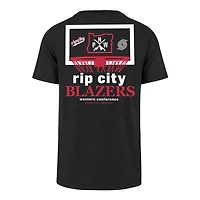 T-shirt noir pour homme '47 Portland Trail Blazers City Edition Backboard