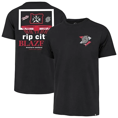 Men's '47 Black Portland Trail Blazers City Edition Backboard T-Shirt