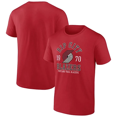 T-shirt rouge emblématique The Extras des Portland Trail Blazers Fanatics pour hommes