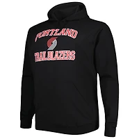 Sweat à capuche noir Portland Trail Blazers Big & Tall Heart Soul pour homme