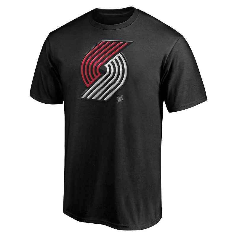 Men's  Black Portland Trail Blazers Midnight Mascot T-Shirt
