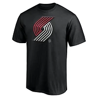 Men's  Black Portland Trail Blazers Midnight Mascot T-Shirt