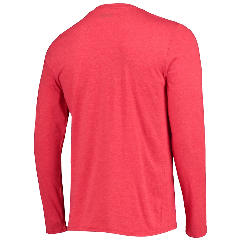 Ensemble de nuit Concepts Sport noir/rouge Portland Trail Blazers avec haut à manches longues et pantalon pour homme