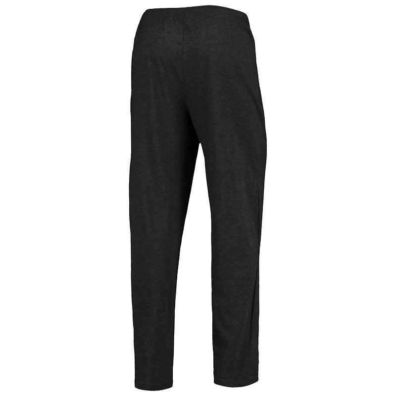 Ensemble de nuit Concepts Sport noir/rouge Portland Trail Blazers avec haut à manches longues et pantalon pour homme
