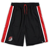 Men's Fanatics Black Portland Trail Blazers Big & Tall Referee Iconic Mesh Shorts