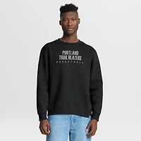 Sweat-shirt à capuche premium Fanatics noir Portland Trail Blazers Crossover Collection Defensive Rotation Drill pour homme