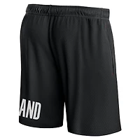 Men's Fanatics Black Portland Trail Blazers Free Throw Mesh Shorts