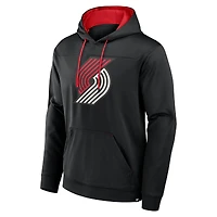 Sweat à capuche noir Fanatics pour homme Portland Trail Blazers Reserve Defender