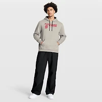 Men's Fanatics Off White Portland Trail Blazers Crossover Collection Blocked Shot Premium Pullover Hoodie