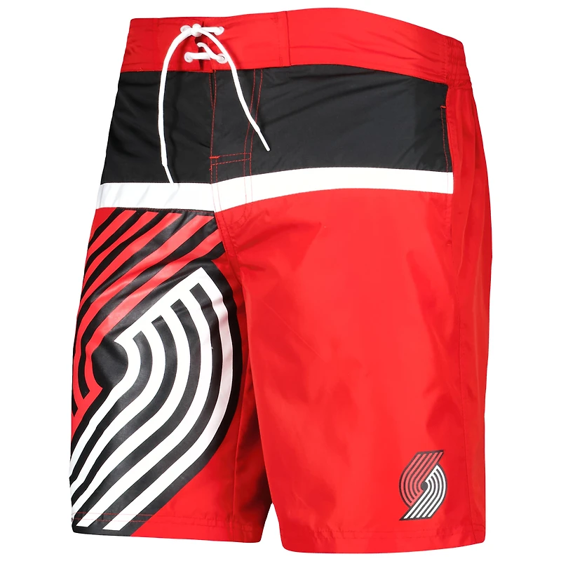 Maillot de bain Sea Wind G-III Sports by Carl Banks pour homme, rouge Portland Trail Blazers