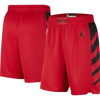 Jordan Brand Short Portland Trail Blazers 2022/2023 Statement Edition Swingman Performance pour Homme Rouge